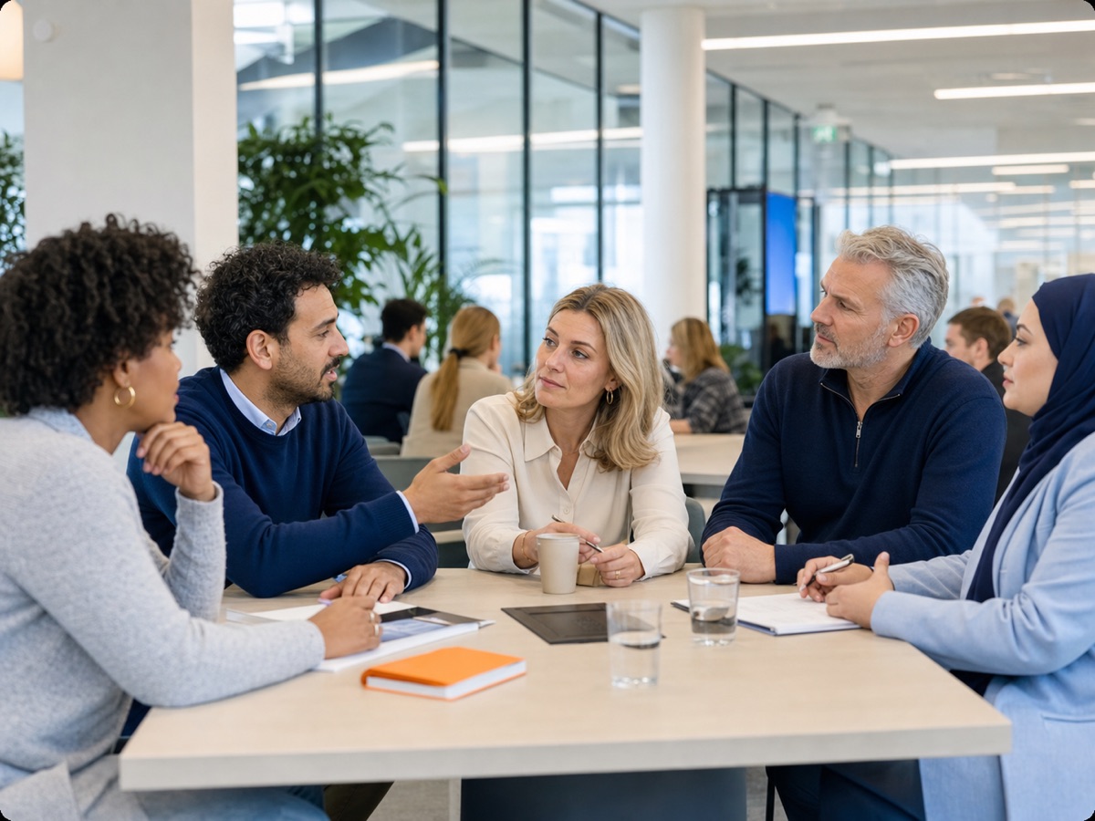 Professionals en kandidaten in gesprek over kansen op de arbeidsmarkt