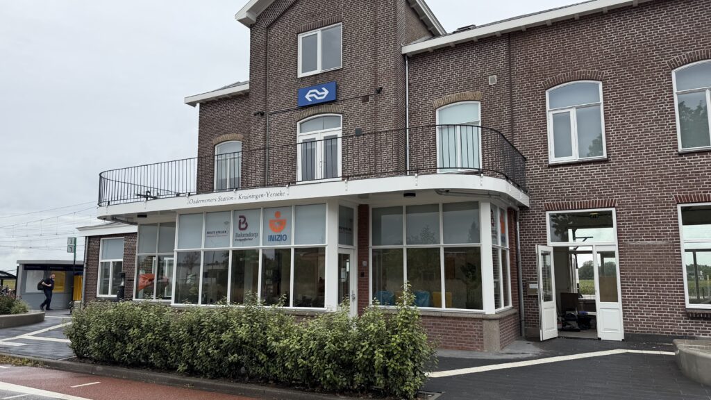 Het nieuwe kantoor van INIZIO bij station Kruiningen-Yerseke.